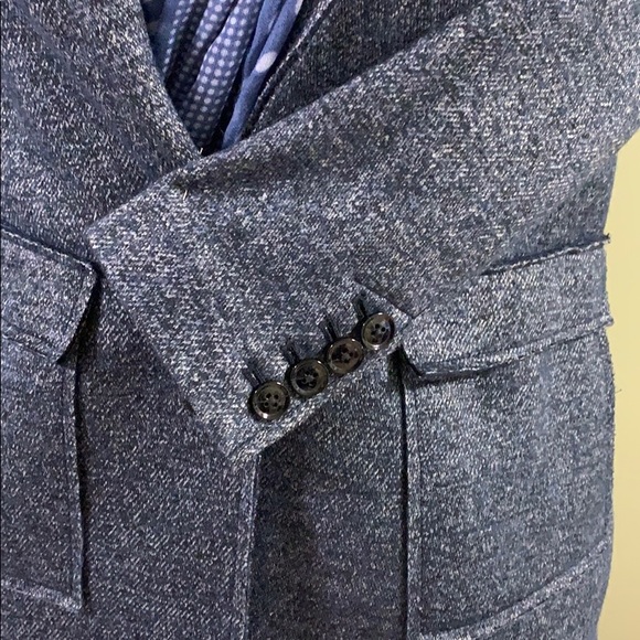 Banana republic blue tweed wool blazer - Picture 4 of 7